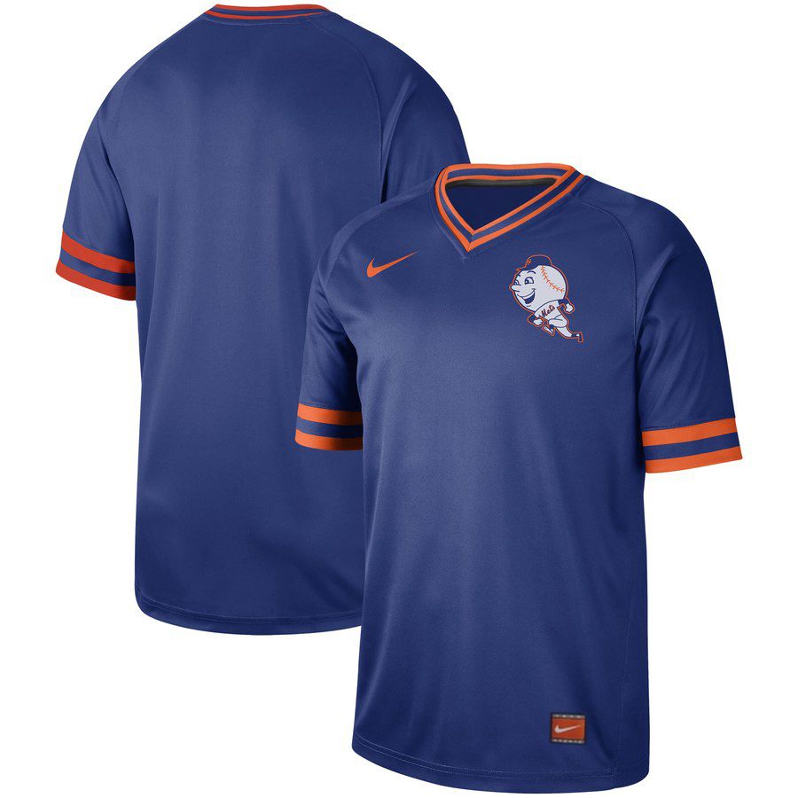 2019 Men MLB New York Mets blank blue Nike Cooperstown Collection Jerseys